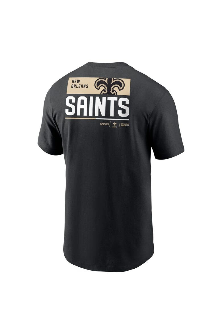 Men's Nike Black New Orleans Saints Team Incline T-Shirt, Alternate, color, Black