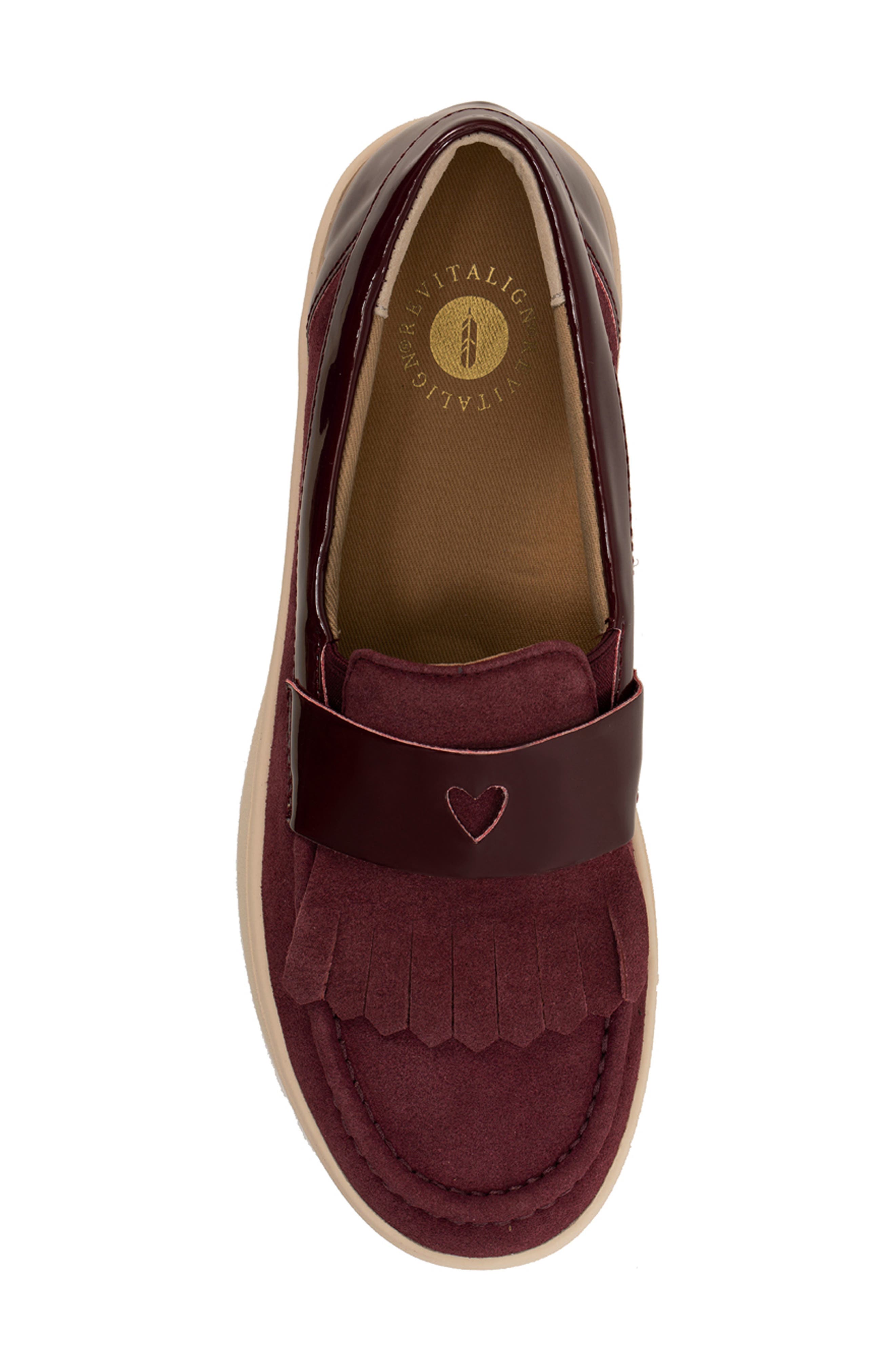 Malibu Kiltie Leather Slip-On Sneaker, Alternate, color, PORT ROYALE