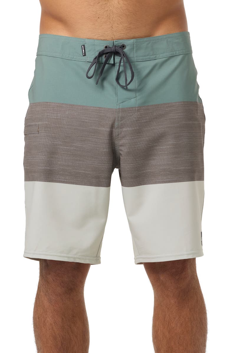 O'Neill Hyperfreak Heat Block Swim Trunks, Main, color, Sage