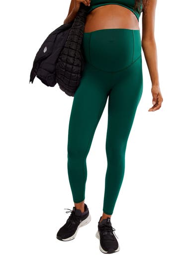 Free People X Maternity Hatch Never Better Leggings In Green