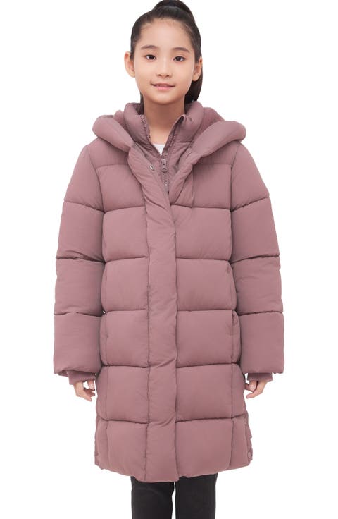 Kids' Knee Length Puffer Coat