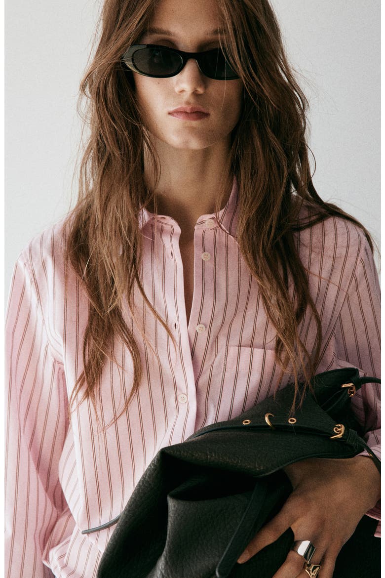 Stripe Shirt, Alternate, color, PINK