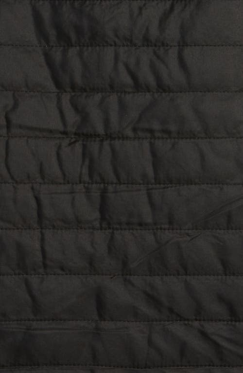 Nordstrom Kids' Convertible Quilted Vest & Zip Hoodie Set In Gray