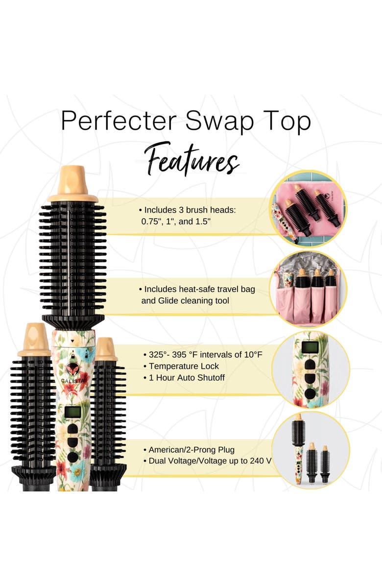 CALISTA Heated Round Brush Perfecter Pro Swap Top, Alternate, color,