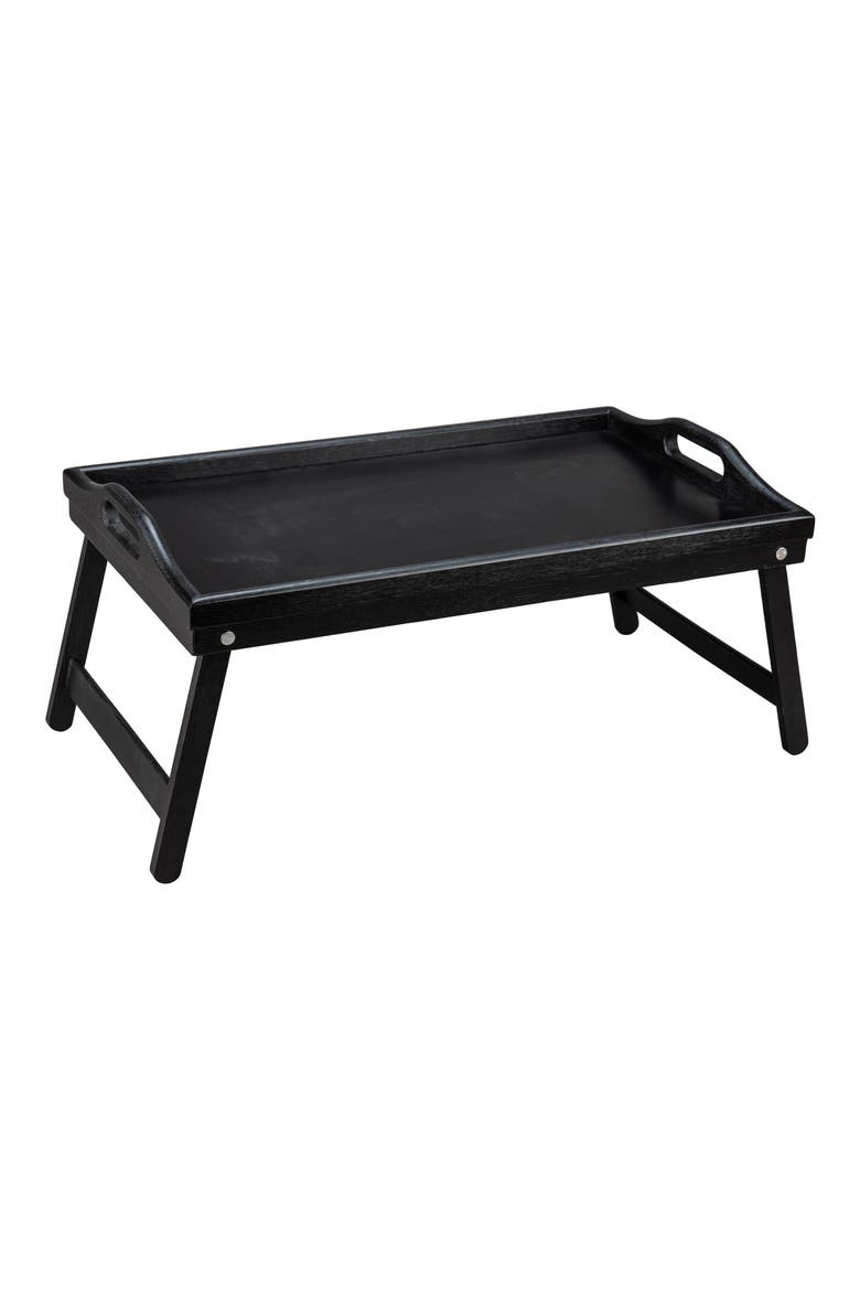 Folding Breakfast Tray, Main, color, BLACK