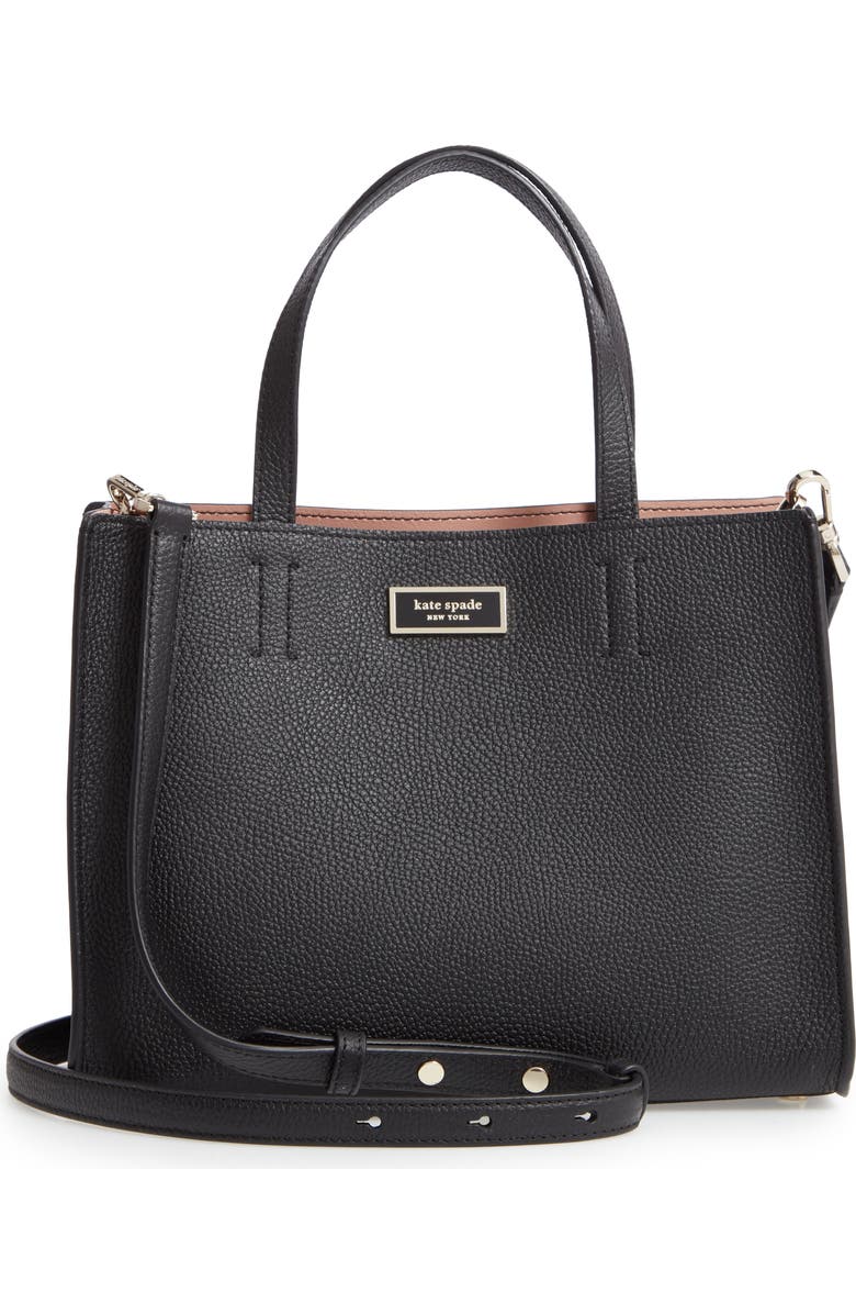 Kate Spade New York medium sam leather satchel, Main, color,