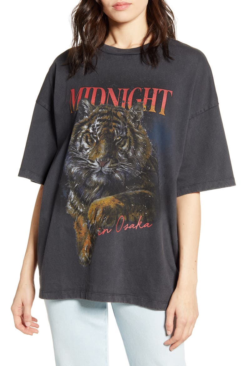 Midnight Oversized Tee, Main, color, WASHED BACK