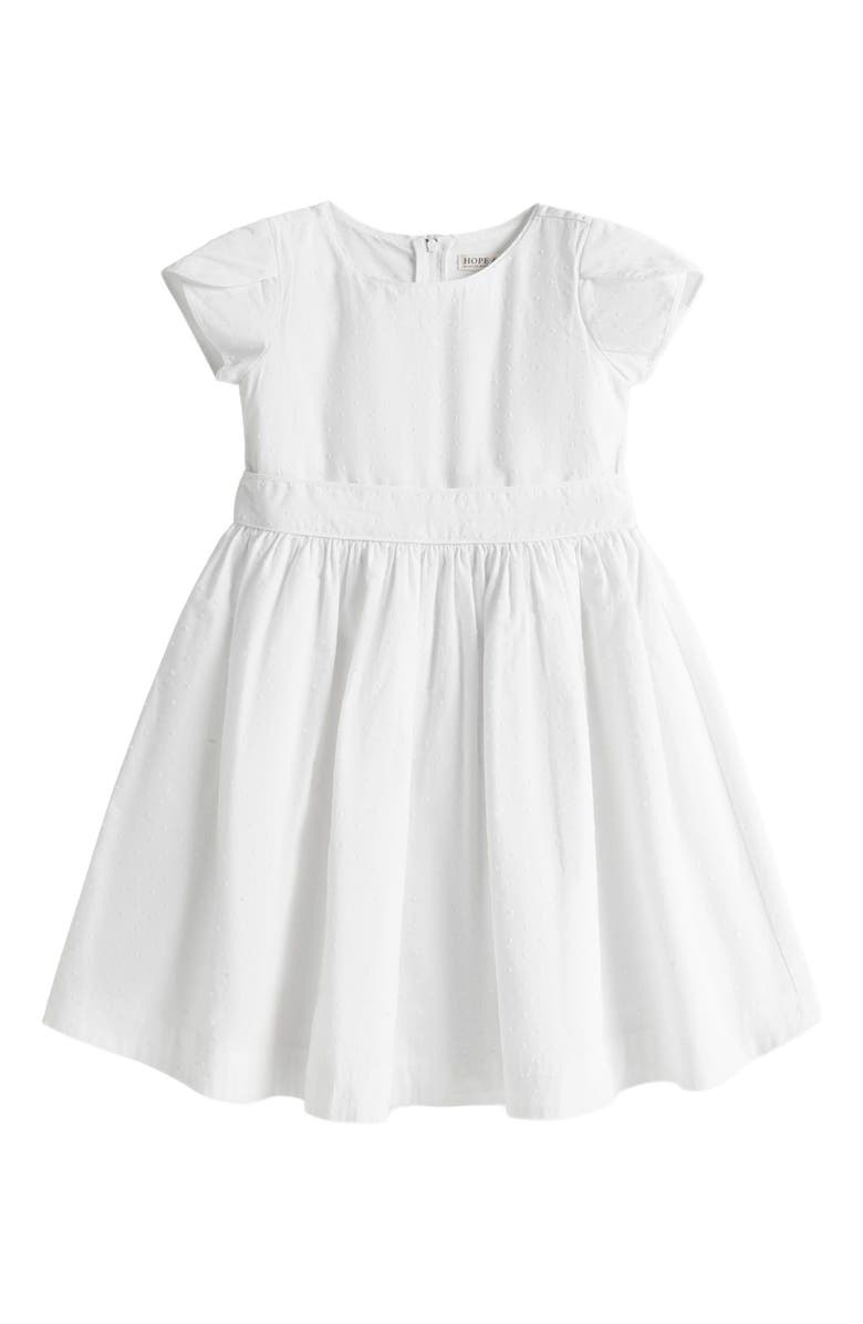 Hope & Henry Girls' Organic Tulip Sleeve Party Dress, Toddler, Main, color,