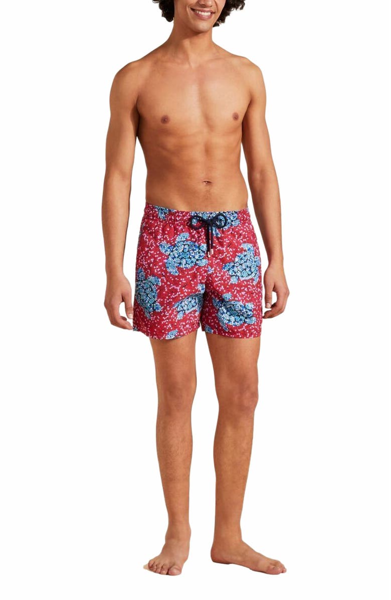 Vilebrequin Men's Turtles Sequins Swim Trunks, Alternate, color, 