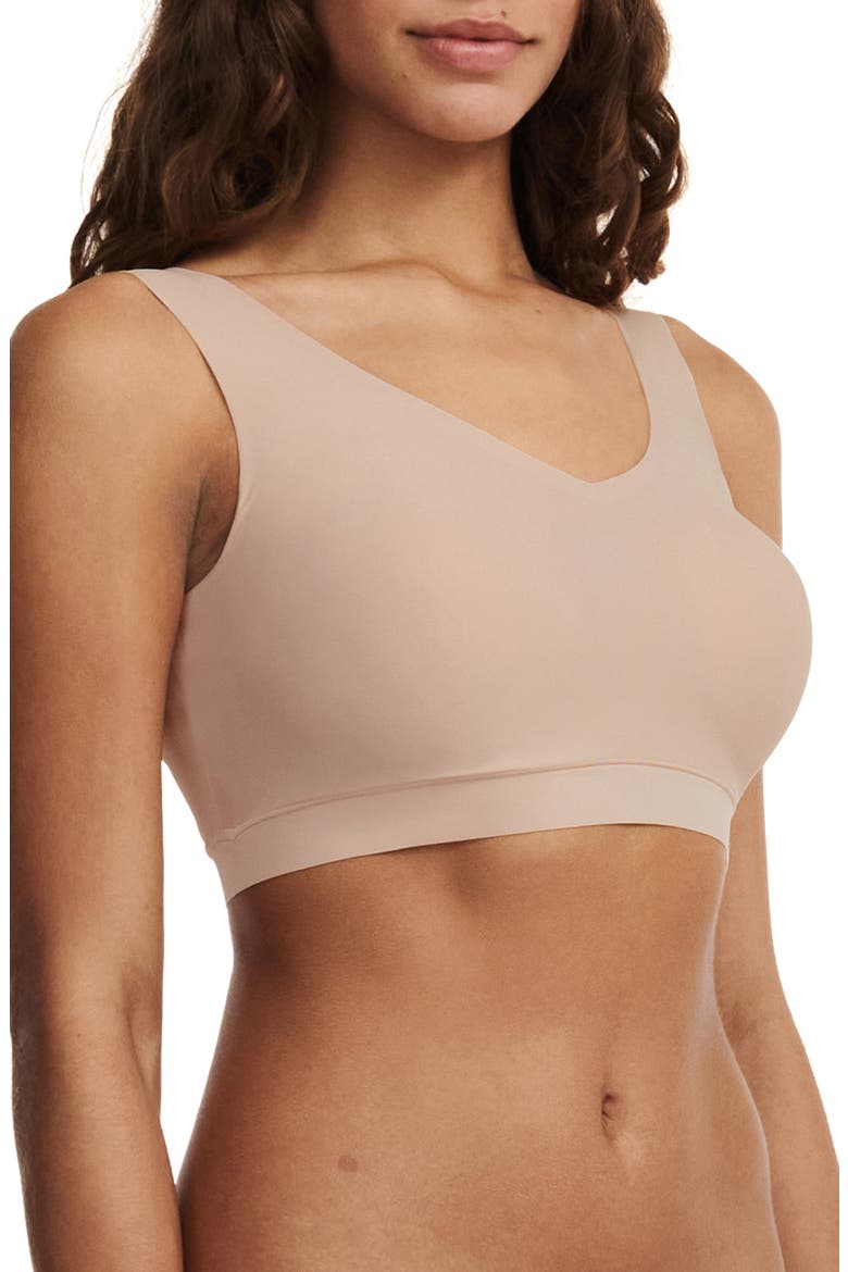 Soft Stretch Padded V-Neck Bralette, Alternate, color, NUDE BLUSH