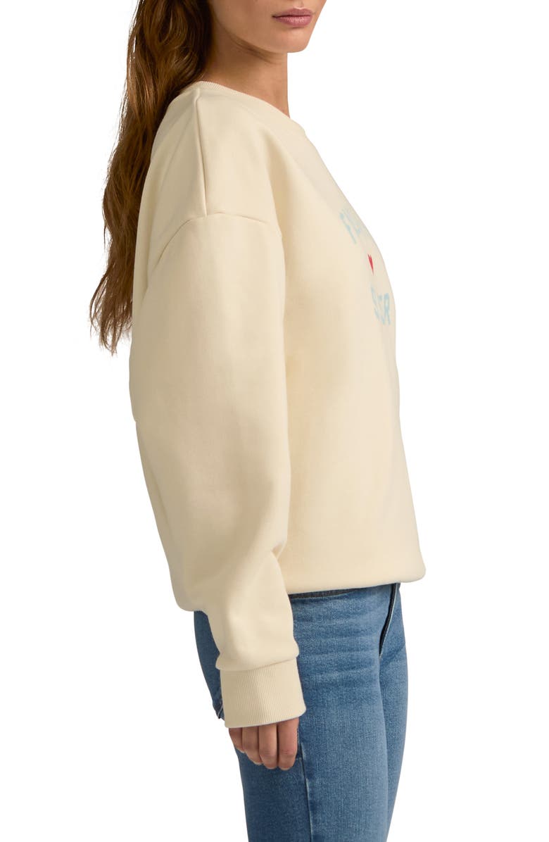 Favorite Daughter Favorite Sister Graphic Sweatshirt, Alternate, color, Gardenia W/ Baby Blue