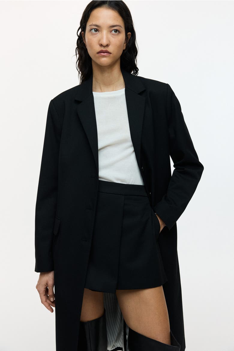 Twill Mini Skort, Alternate, color, Black