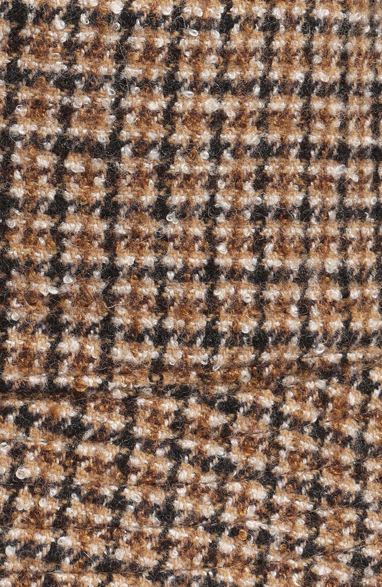 Moncler Houndstooth Wool Blend Bucket Hat, Alternate, color, 