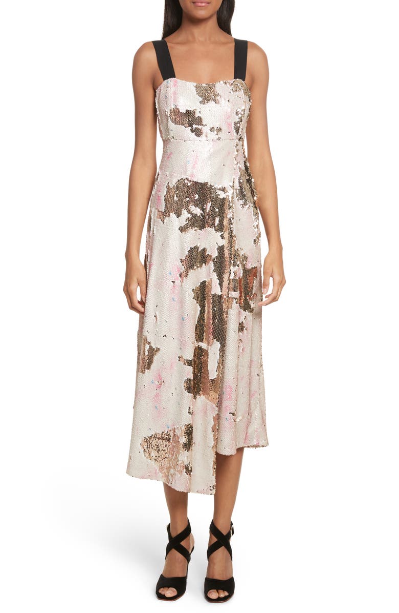 Rachel Comey Slacken Sequined Dress, Main, color, 