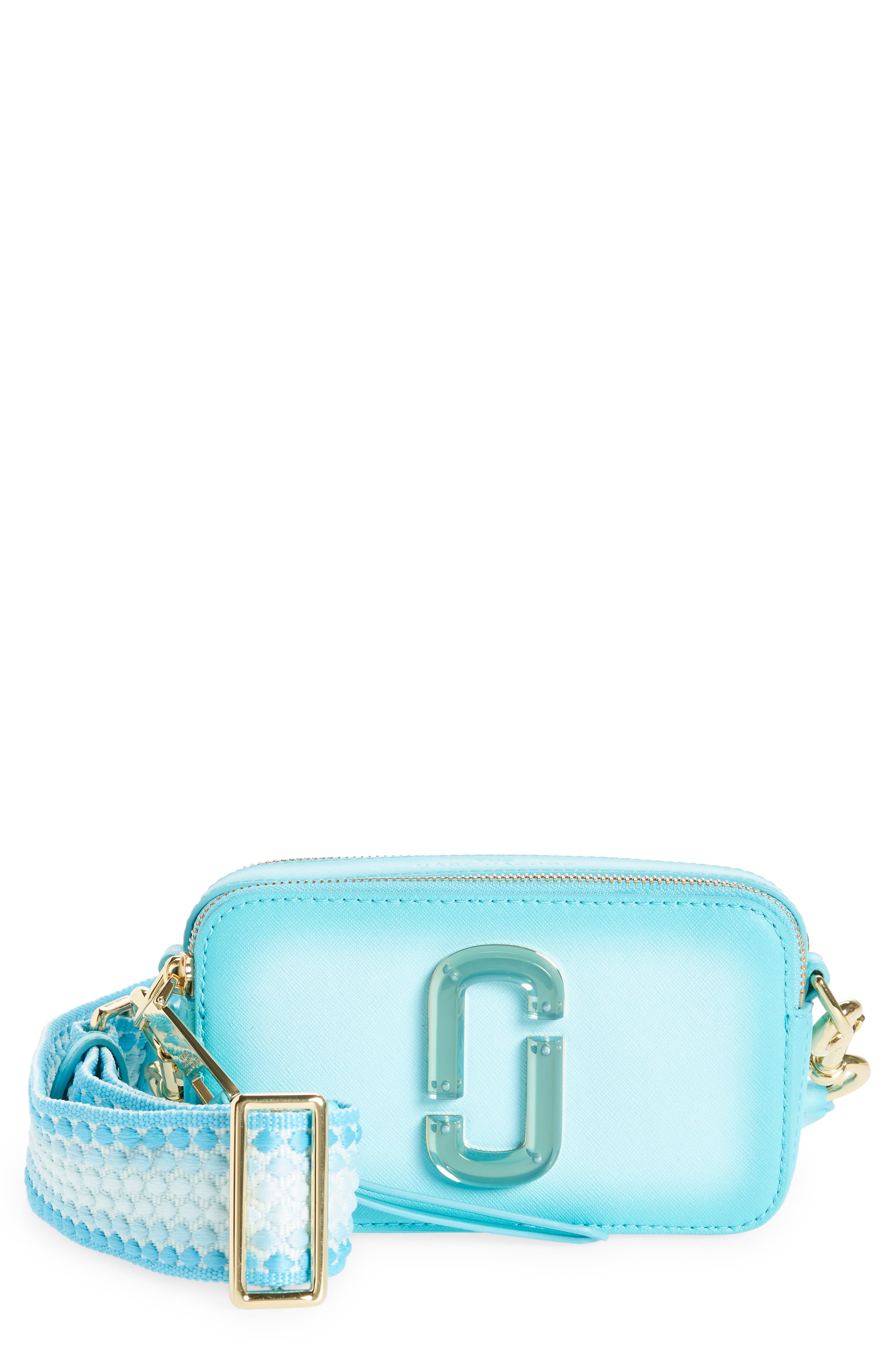Marc Jacobs The Snapshot Leather Crossbody Bag, Main, color, 