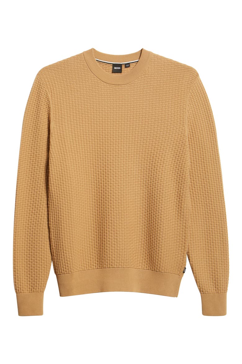 Imberto Textured Sweater, Alternate, color, MEDIUM BEIGE
