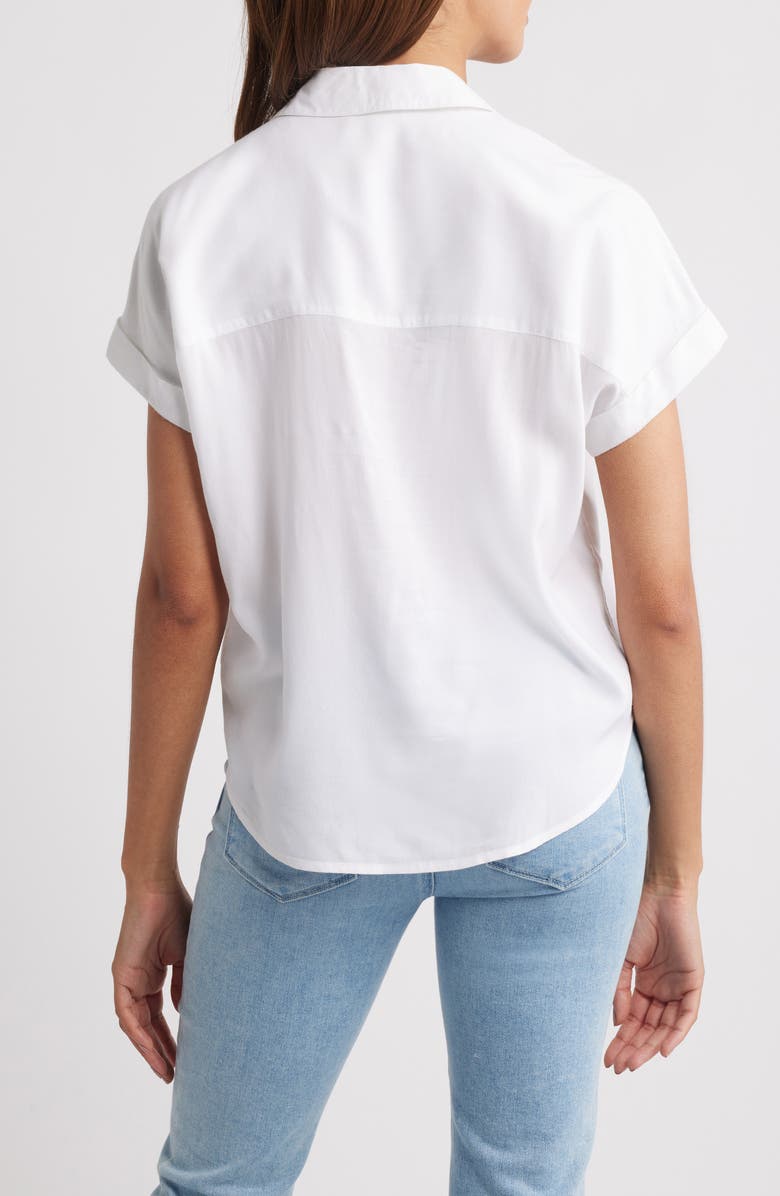 beachlunchlounge Melody Collar Top, Alternate, color, White