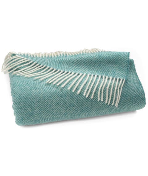 Southampton Home Shetland Lambswool Herringbone Throw