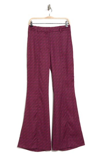 Derek Lam 10 Crosby Cami High Waist Flare Leg Pants In Pink