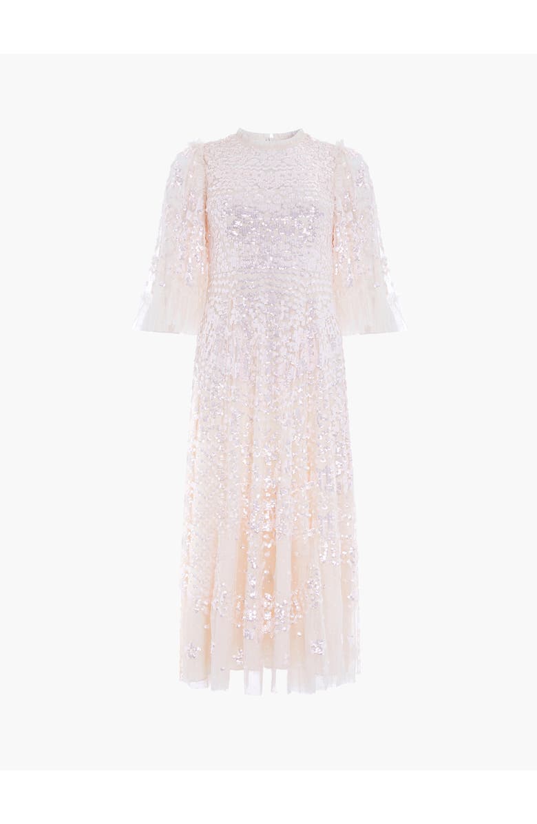 Needle & Thread Anais Sequin Ballerina Dress, Alternate, color, Cream/Dusk Pink
