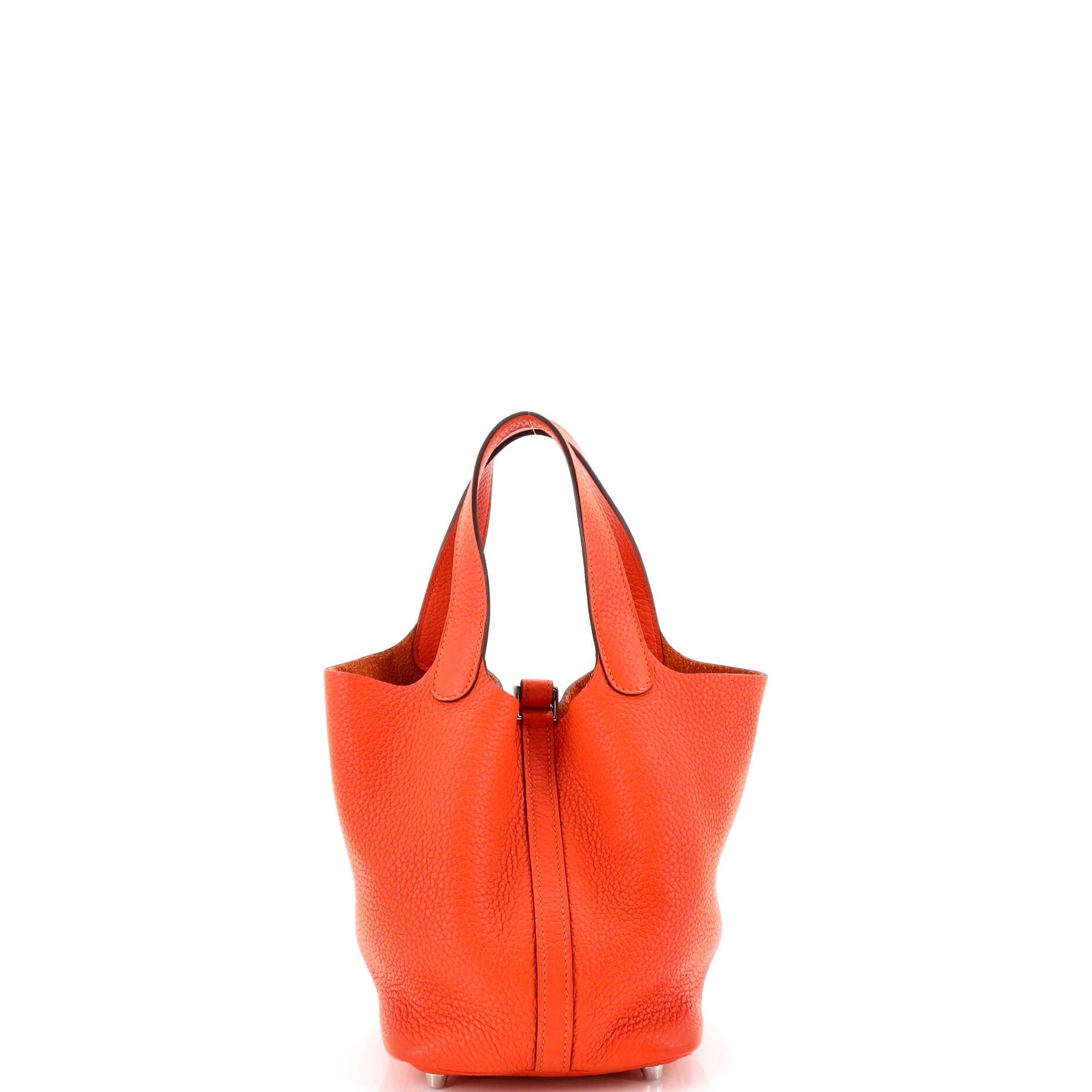 Pre-Owned Hermes Picotin Lock Bag Clemence PM, Alternate, color, Feu