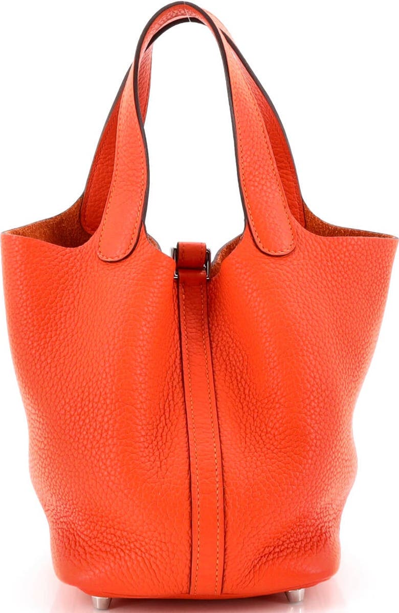 Pre-Owned Hermes Picotin Lock Bag Clemence PM, Alternate, color, Feu