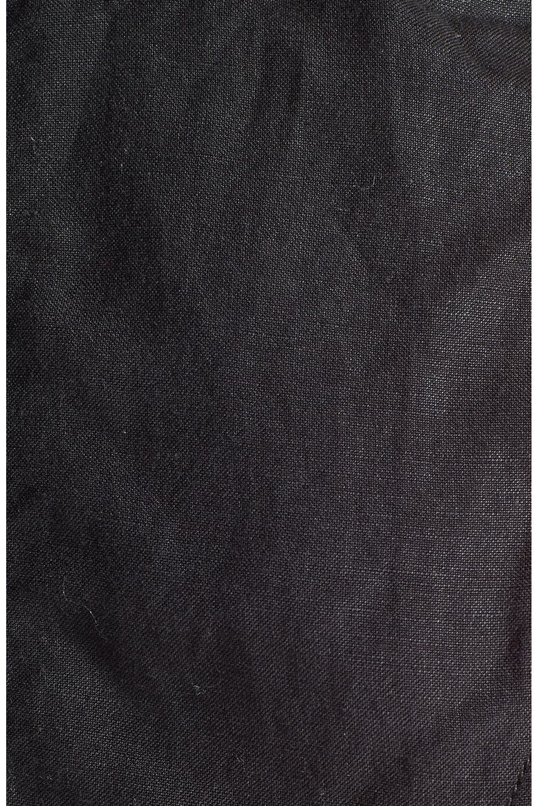Linen Blend Moto Vest, Alternate, color, LUCKY BLACK