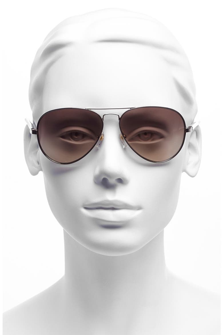 58mm Aviator Sunglasses, Alternate, color, GOLD