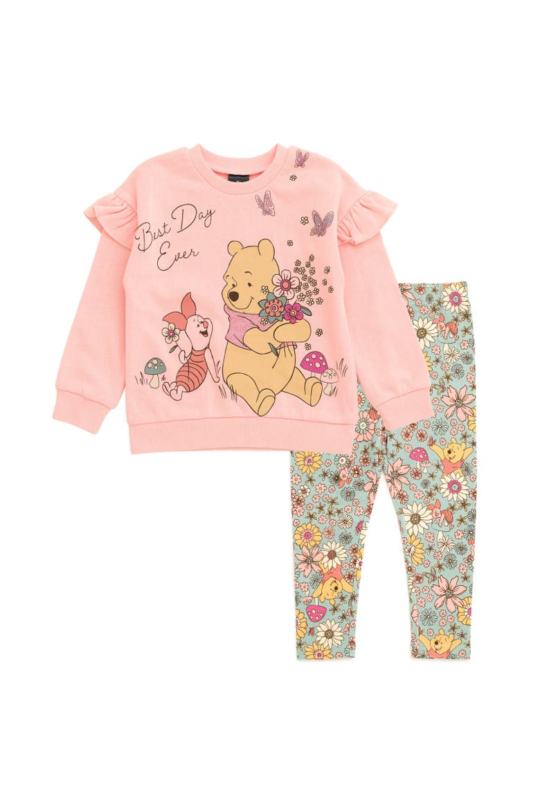Sweatshirt & Leggings Set, Main, color, Winnie the Pooh Orange