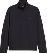 BOSS Seamless Tech Quarter Zip Stretch Sweatshirt