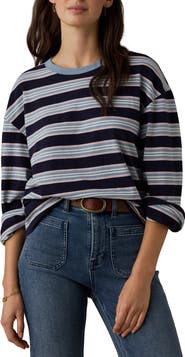 Faherty Stripe Sunwashed Organic Cotton Top