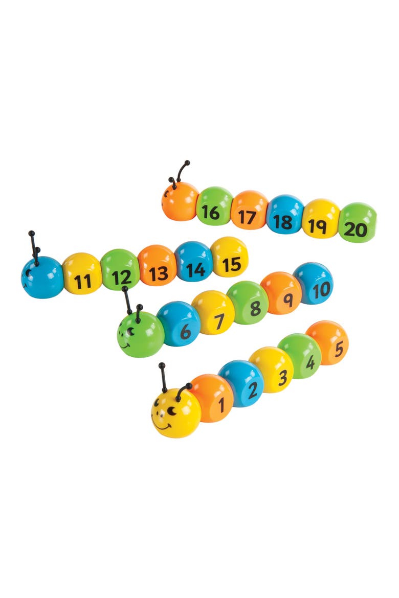 Magnetic Number Bugs 1-20, Alternate, color, Multicolored