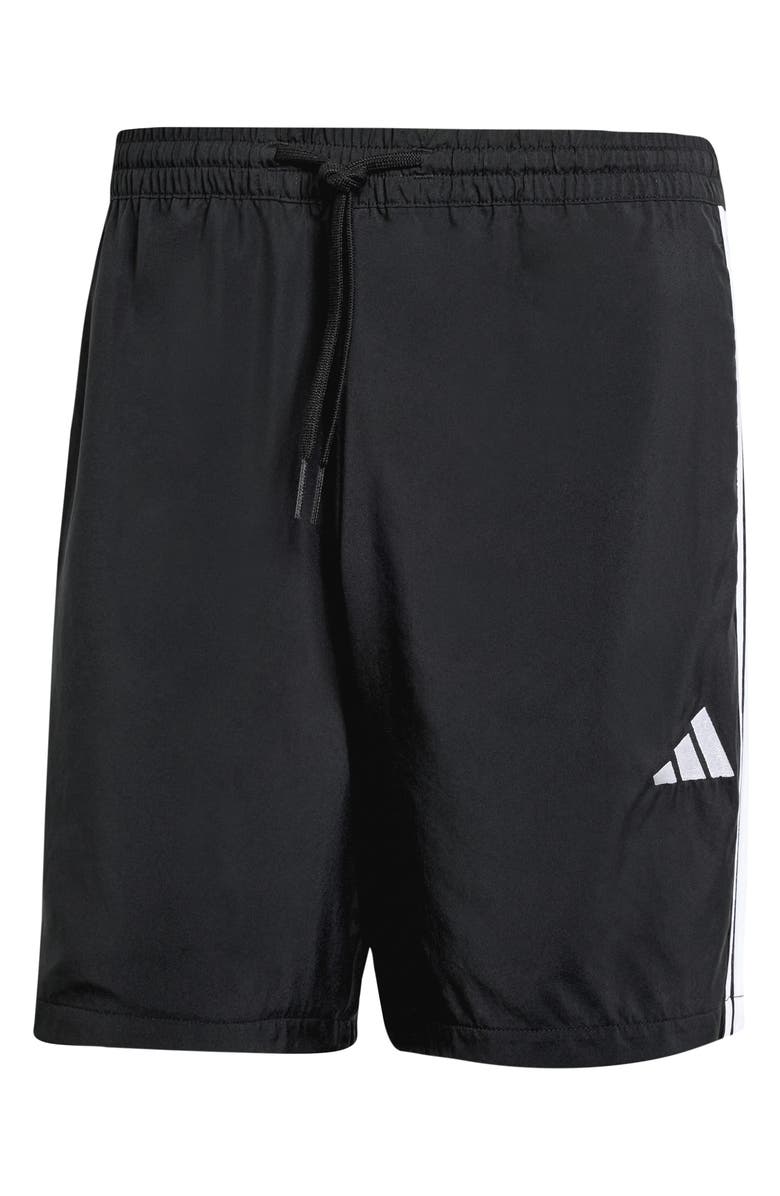 adidas Chelsea 3-Stripes 7-Inch Shorts, Alternate, color, Black/ White