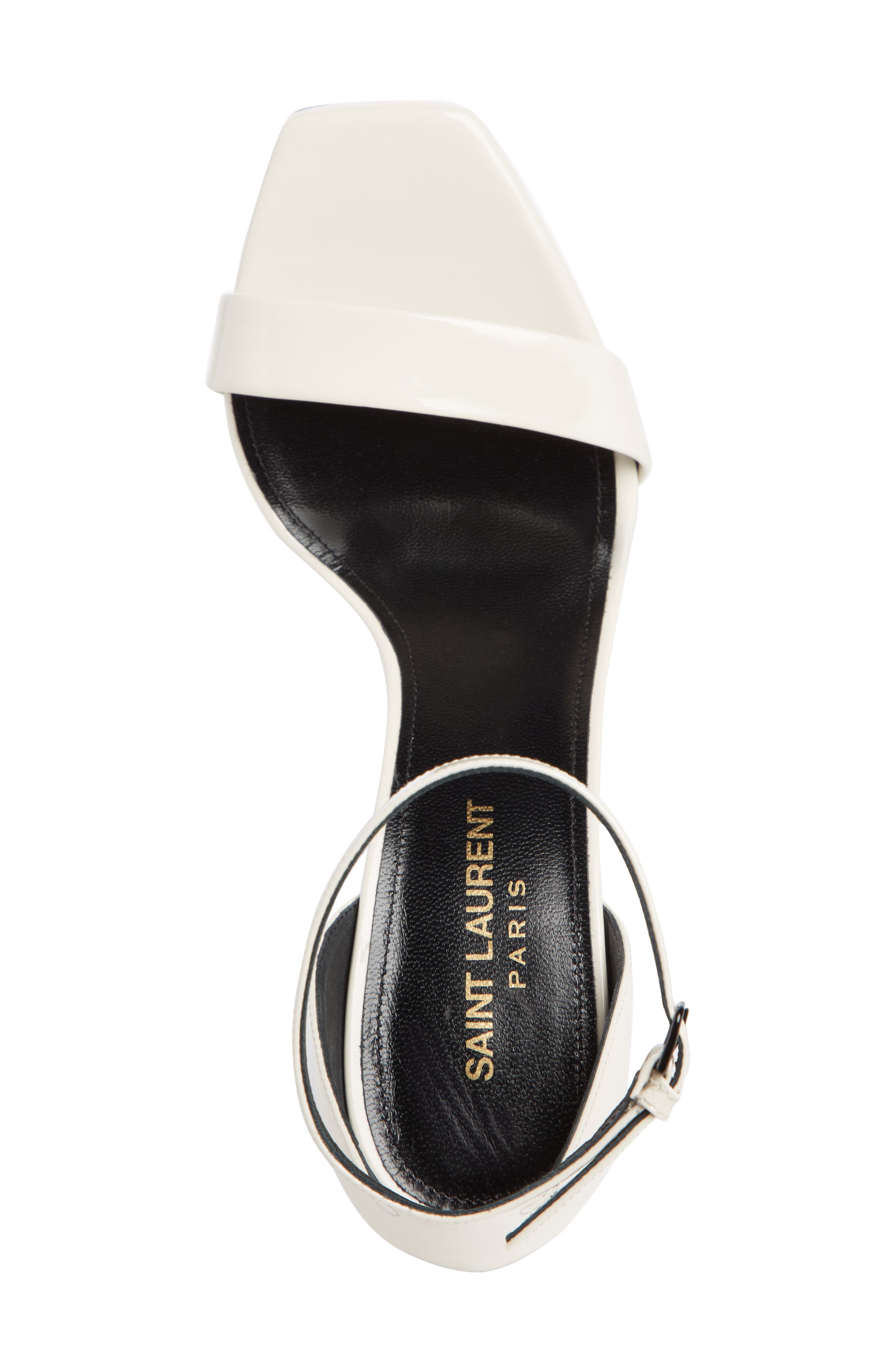 Saint Laurent Amber Ankle Strap Sandal, Alternate, color, 