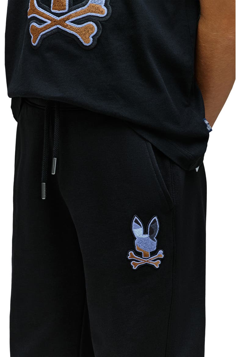 Kids' Dante Embroidered Graphic Sweatpants, Alternate, color, BLACK