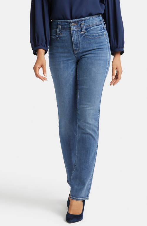Nydj Marilyn Hollywood High Waist Straight Leg Jeans In Clear Brook