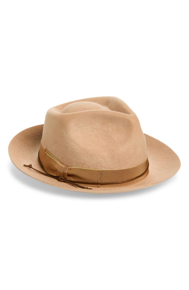 René Mantilla, New York Fedora Hat, Main, color, Camel