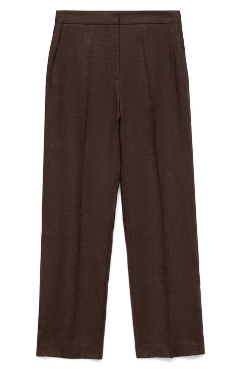 Women's Brown Straight-Leg Pants | Nordstrom
