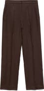 MANGO Tempoli Pleat Front Linen Pants
