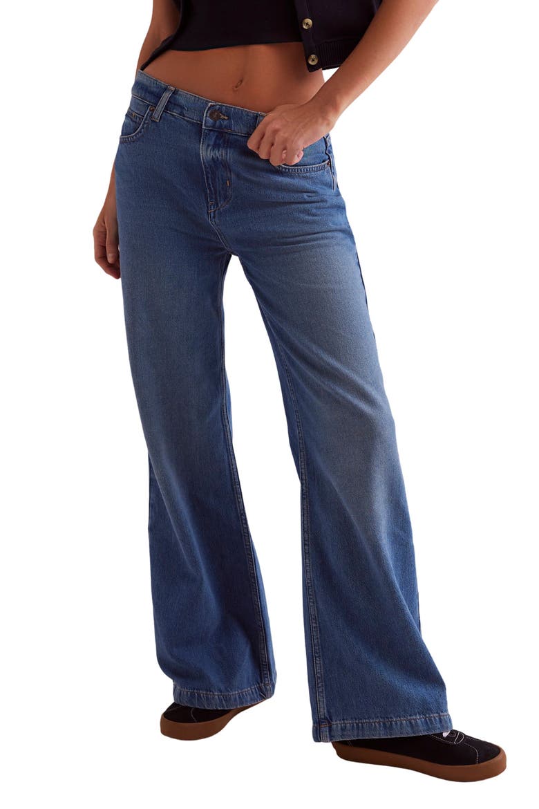 Stride High Waist Wide Leg Jeans, Main, color, WALK AWAY