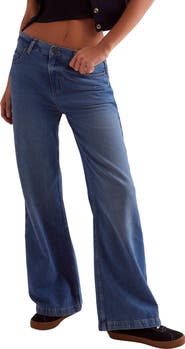 Free People Stride High Waist Wide Leg Jeans