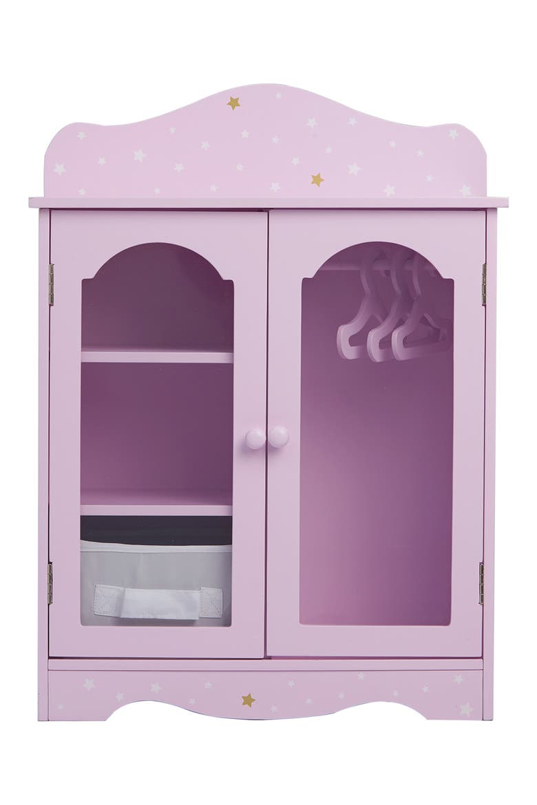 Olivia's Little World Twinkle Stars Princess Fancy Doll Closet, Alternate, color, PURPLE/ WHITE