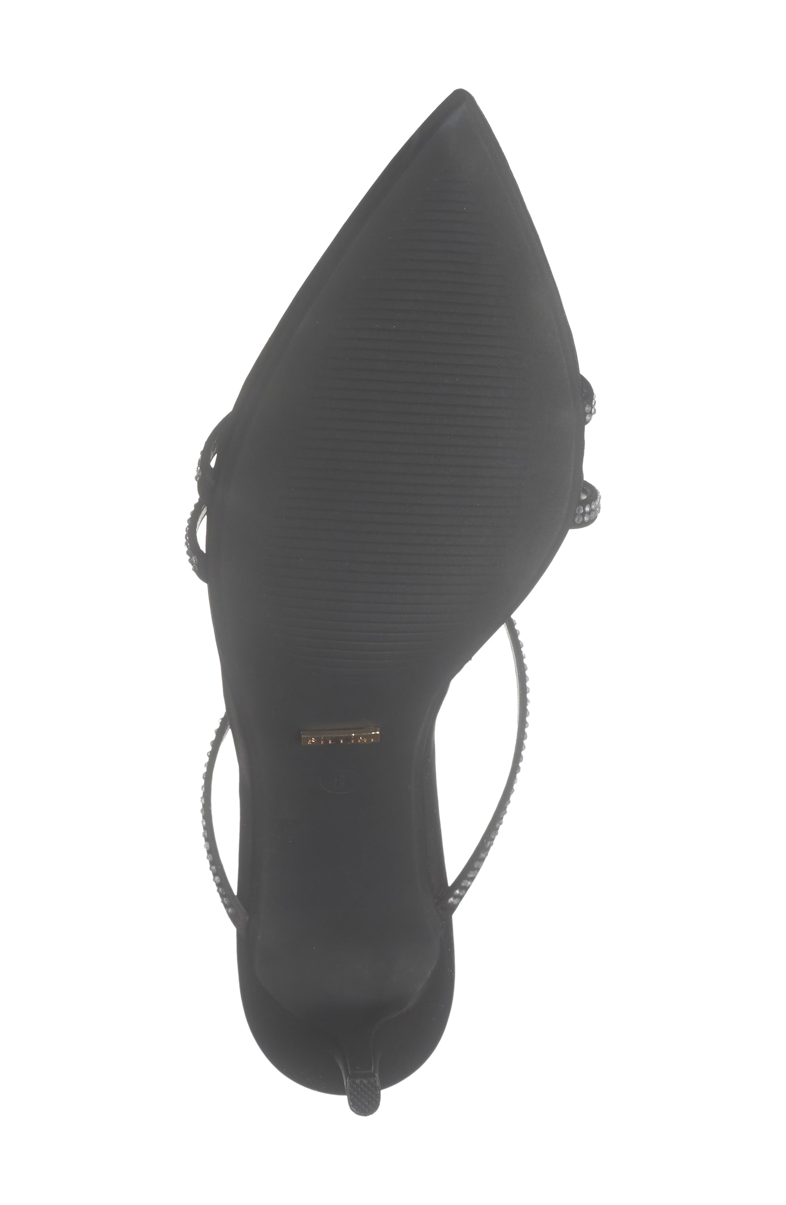 Effy Crystal Strappy Mule, Alternate, color, BLACK