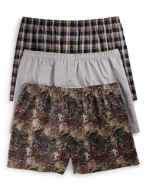 Big & Tall 3-pk 4.5 Inch Woven Boxers V3