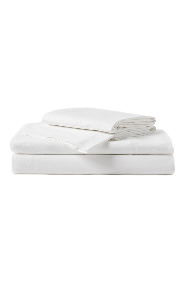 Pact Organic Cool-Air Percale Sheet Set, Main, color, White