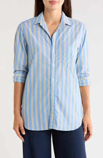 Joedy Striped Cotton Boyfriend Shirt