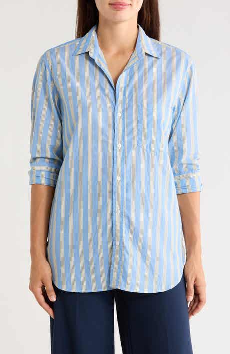 Joedy Striped Cotton Boyfriend Shirt