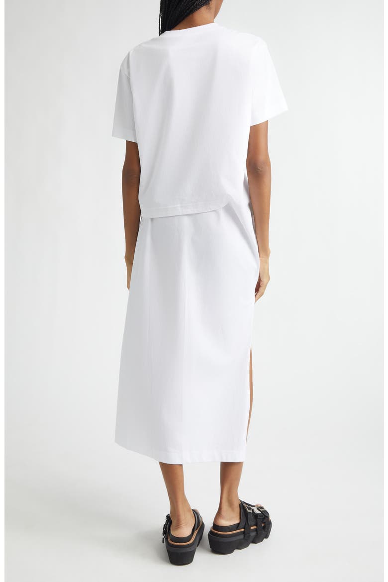 Cotton Jersey Dress, Alternate, color, WHITE