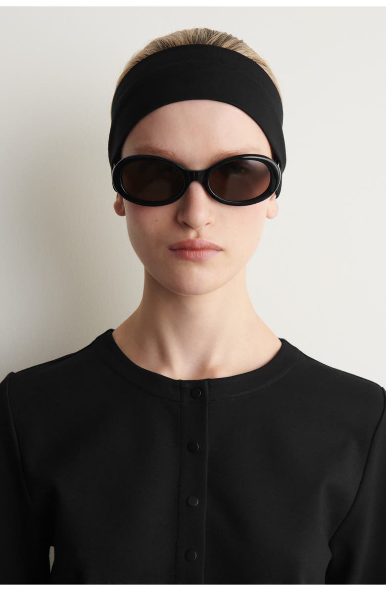 COS Jersey Headband, Alternate, color, Black