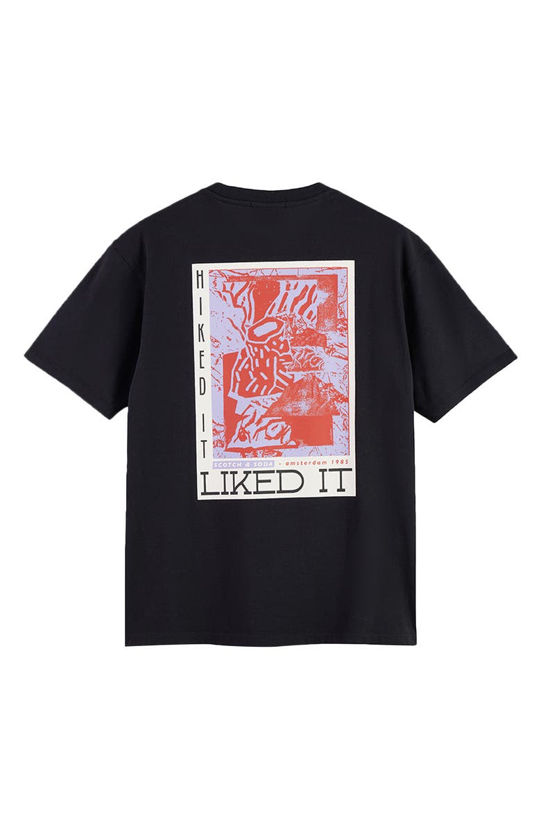 Scotch & Soda Relaxed Fit Hiked It/Liked It Cotton Graphic T-Shirt, Alternate, color, Meteorite